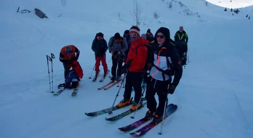 Bilder der Skiturnfahrt auf die Sulzfluh und den Rotspitz